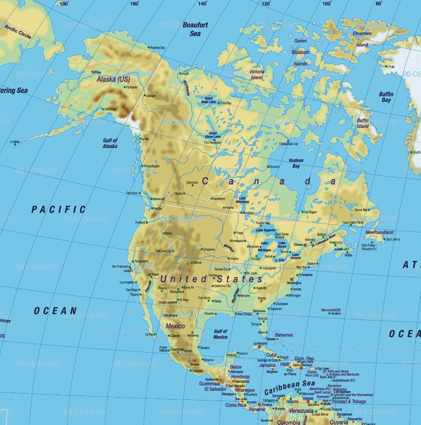 Cartina Geografica America